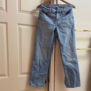 American Eagle Outfitters Light Blue Straight Leg Jeans